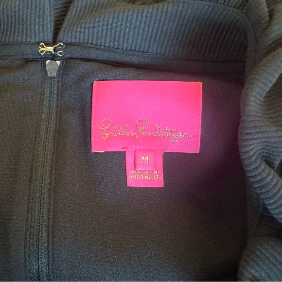 Lilly Pulitzer black classic Tisbury Short Sleeve Shift Dress - M - Picture 4 of 7